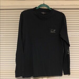 Vineyard Vines Men's Long-Sleeve Pocket Tee - Black